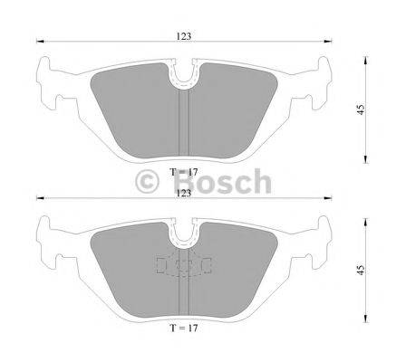 BOSCH 0986AB4726 Комплект тормозных колодок, дисковый тормоз