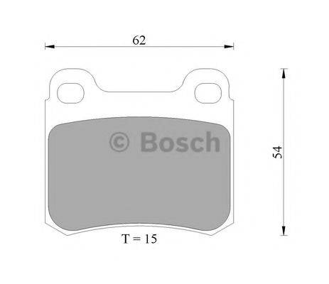 BOSCH 0986AB4728 Комплект тормозных колодок, дисковый тормоз