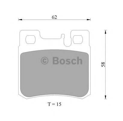 BOSCH 0986AB4994 Комплект тормозных колодок, дисковый тормоз