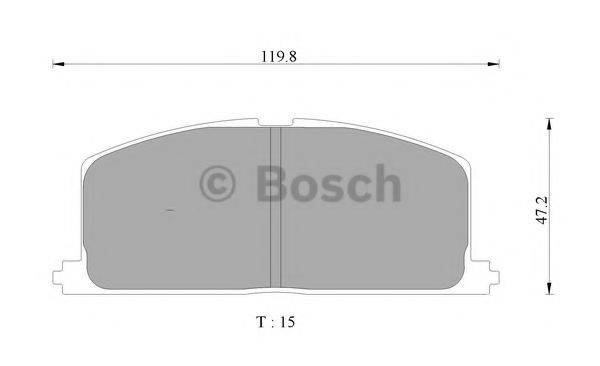BOSCH 0986AB9002 Комплект тормозных колодок, дисковый тормоз