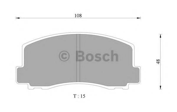 BOSCH 0986AB9017 Комплект тормозных колодок, дисковый тормоз