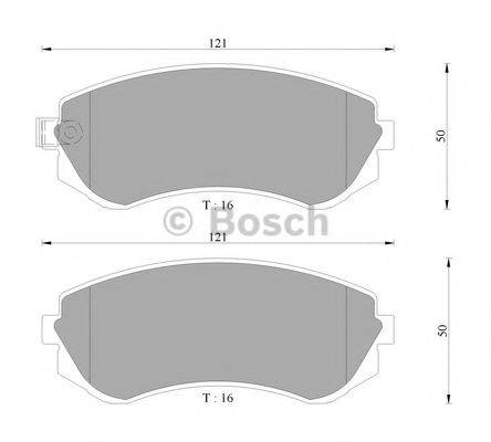 BOSCH 0986AB9031 Комплект тормозных колодок, дисковый тормоз