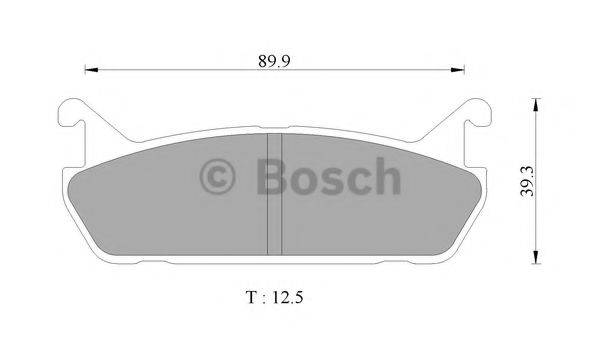BOSCH 0986AB9041 Комплект тормозных колодок, дисковый тормоз