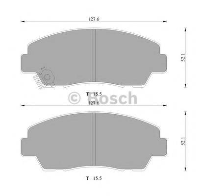 BOSCH 0986AB9158 Комплект тормозных колодок, дисковый тормоз