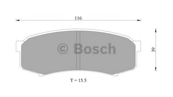 BOSCH 0986AB9172 Комплект тормозных колодок, дисковый тормоз