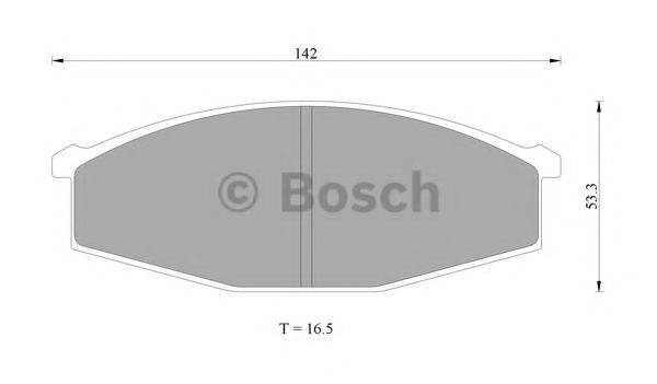 BOSCH 0986AB9176 Комплект тормозных колодок, дисковый тормоз