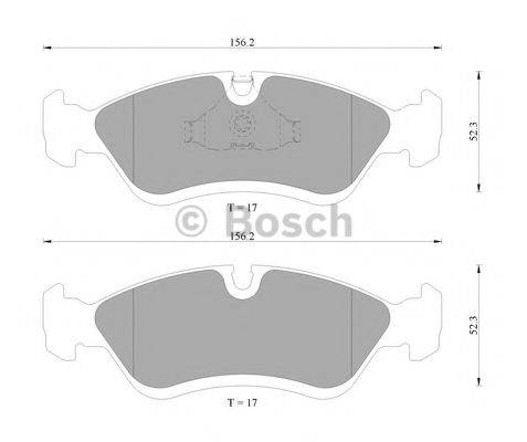 BOSCH 0986AB9202 Комплект тормозных колодок, дисковый тормоз