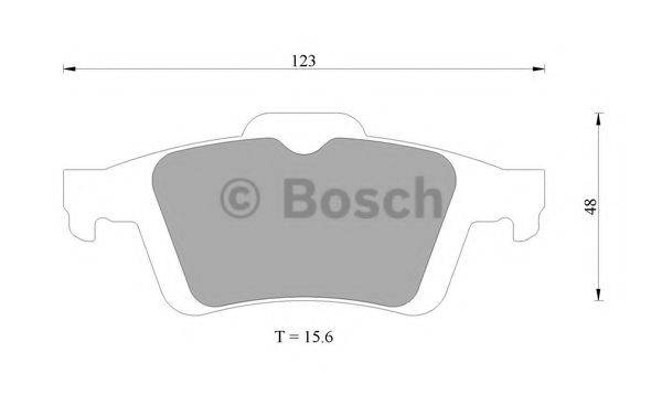 BOSCH 0986AB9212 Комплект тормозных колодок, дисковый тормоз