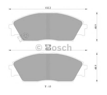 BOSCH 0986AB9248 Комплект тормозных колодок, дисковый тормоз