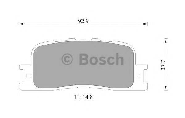 BOSCH 0986AB9327 Комплект тормозных колодок, дисковый тормоз