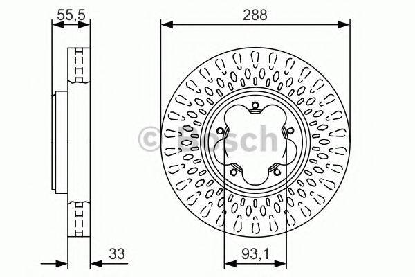 BOSCH 0986479A49 Тормозной диск