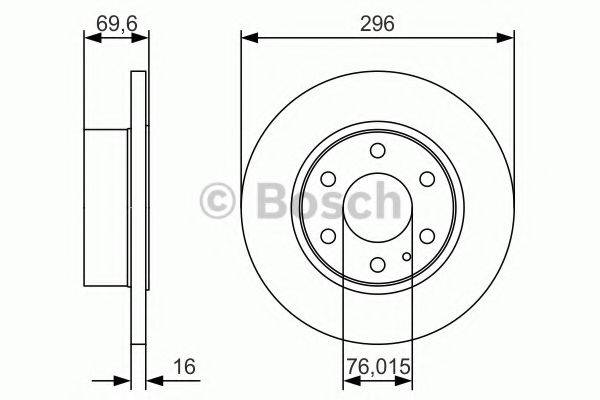 BOSCH 0986479A51 Тормозной диск