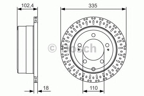 BOSCH 0986479A61 Тормозной диск