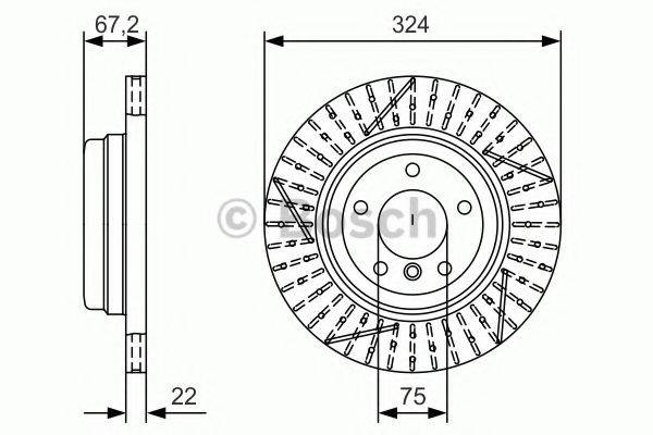 BOSCH 0986479A78 Тормозной диск