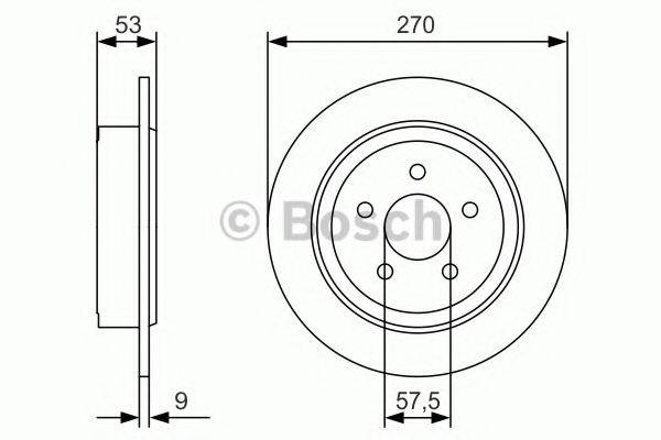 BOSCH 0986479A79 Тормозной диск