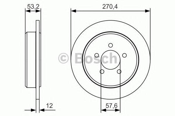 BOSCH 0986479A80 Тормозной диск