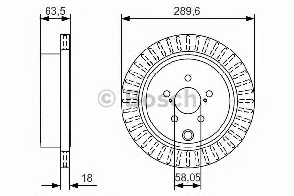 BOSCH 0986479A83 Тормозной диск