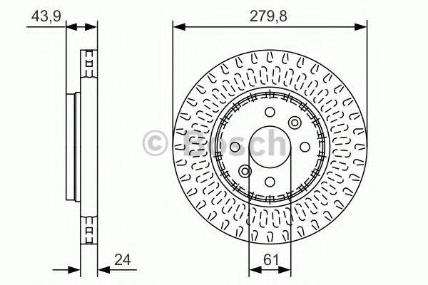 BOSCH 0986479A85 Тормозной диск