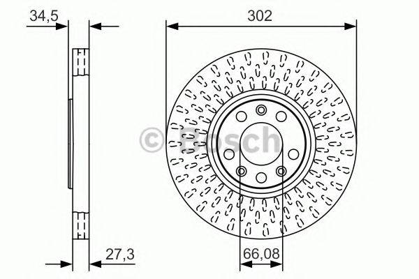 BOSCH 0986479A88 Тормозной диск