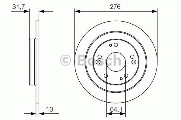 BOSCH 0986479A92 Тормозной диск