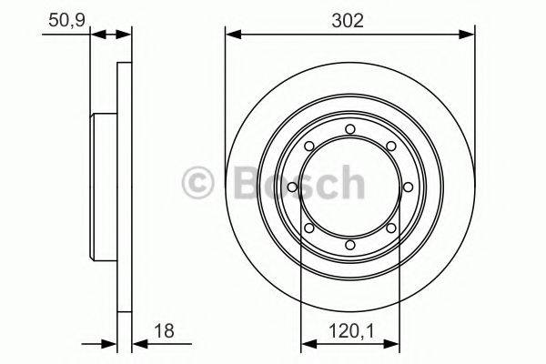 BOSCH 0986479A93 Тормозной диск