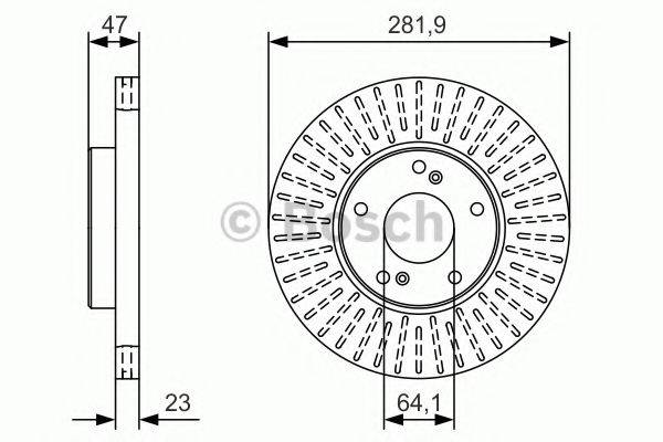 BOSCH 0986479A99 Тормозной диск