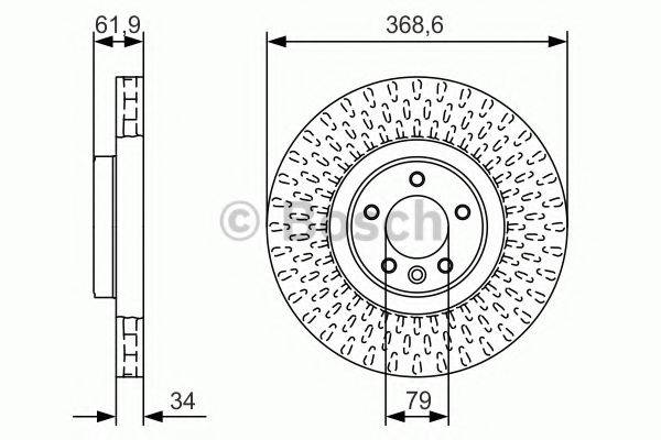 BOSCH 0986479B18 Тормозной диск
