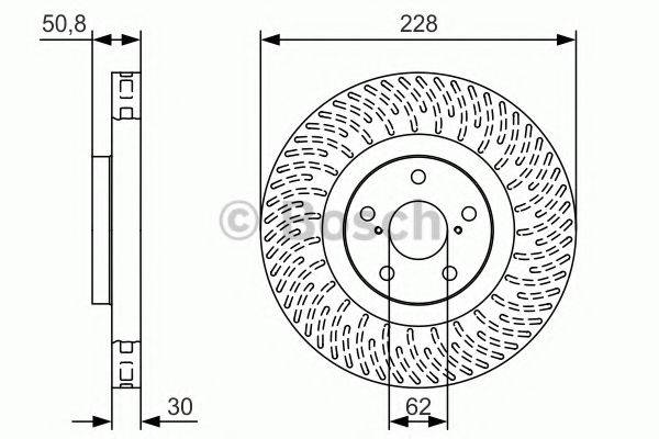 BOSCH 0986479T30 Тормозной диск