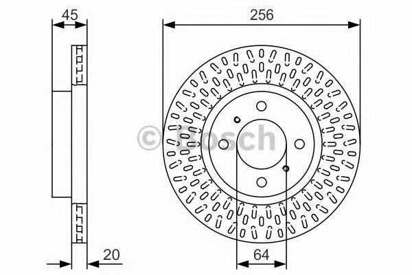 BOSCH 0986479T39 Тормозной диск