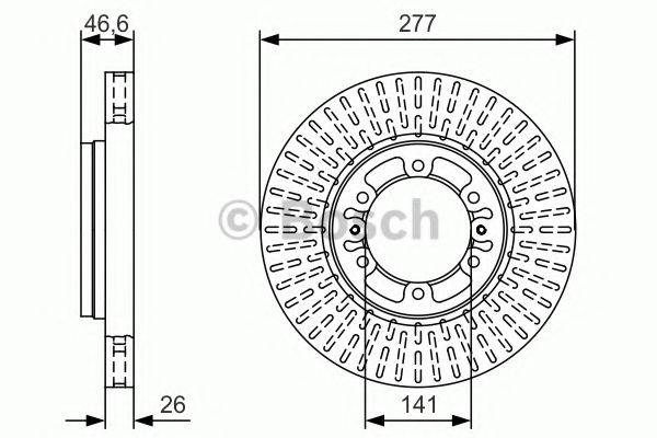 BOSCH 0986479T41 Тормозной диск