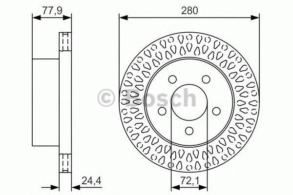 BOSCH 0986479U00 Тормозной диск