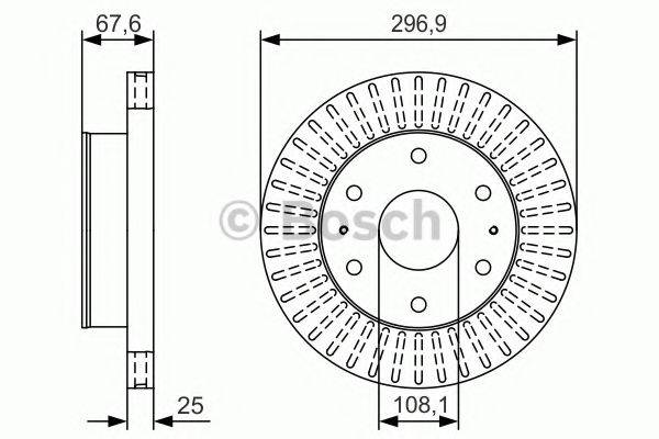 BOSCH 0986479U07 Тормозной диск