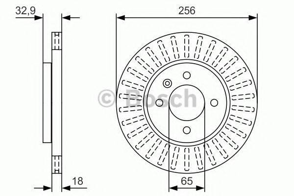 BOSCH 0986479U09 Тормозной диск