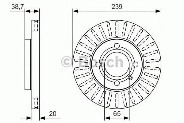 BOSCH 0986479U13 Тормозной диск