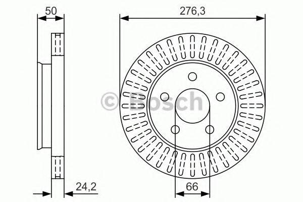 BOSCH 0986479U17 Тормозной диск