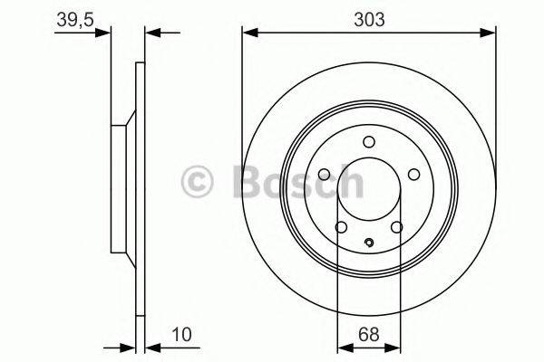 BOSCH 0986479V04 Тормозной диск