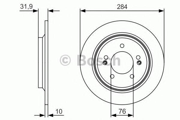 BOSCH 0986479V09 Тормозной диск