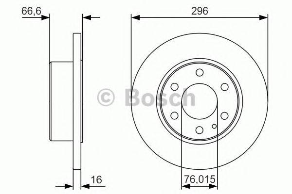 BOSCH 0986479V17 Тормозной диск