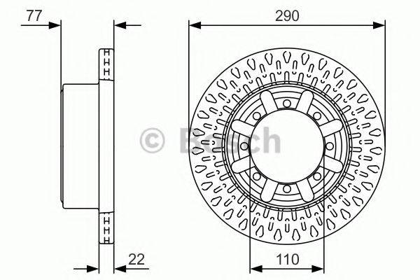 BOSCH 0986479V18 Тормозной диск