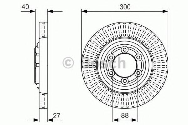 BOSCH 0986479V29 Тормозной диск