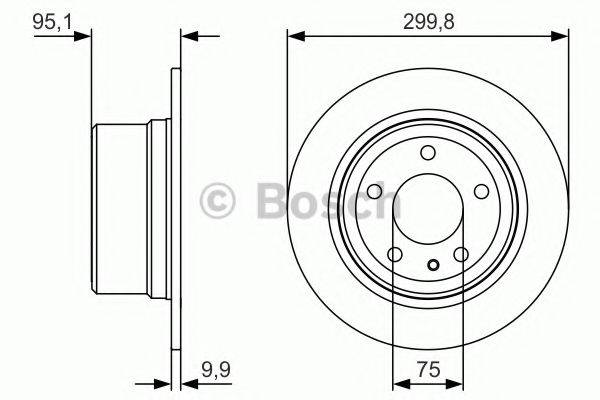 BOSCH 0986479V37 Тормозной диск