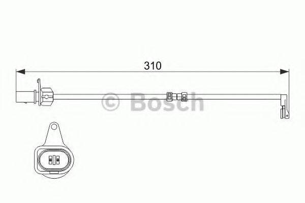 BOSCH 1987474506 Сигнализатор, износ тормозных колодок