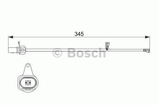 BOSCH 1987474507 Сигнализатор, износ тормозных колодок