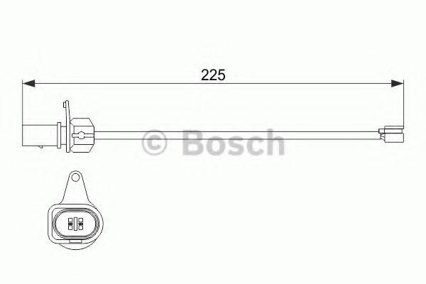 BOSCH 1987474511 Сигнализатор, износ тормозных колодок