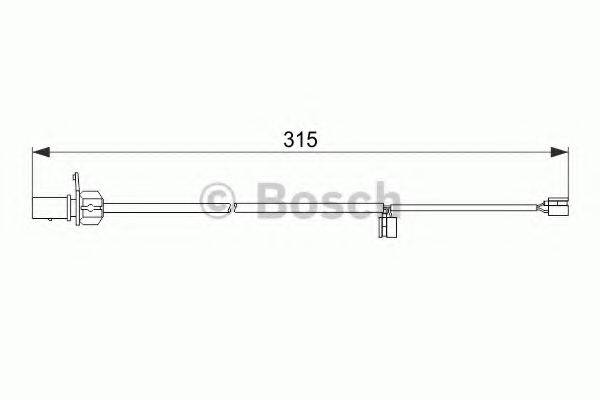 BOSCH 1987474518 Сигнализатор, износ тормозных колодок