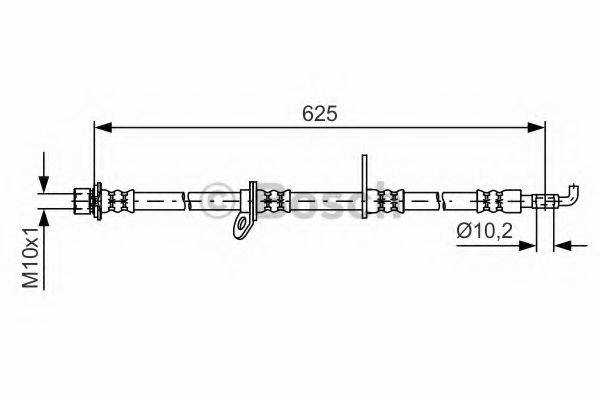 BOSCH 1987481594 Тормозной шланг
