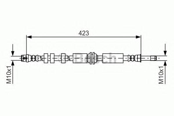 BOSCH 1987481601 Тормозной шланг