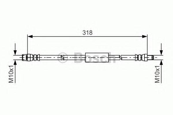 BOSCH 1987481618 Тормозной шланг