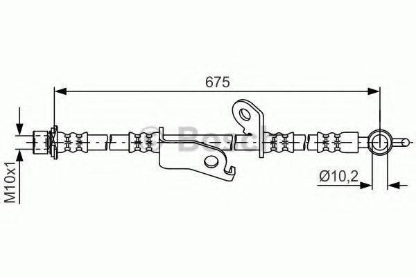 BOSCH 1987481657 Тормозной шланг