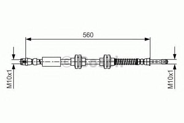 BOSCH 1987481664 Тормозной шланг